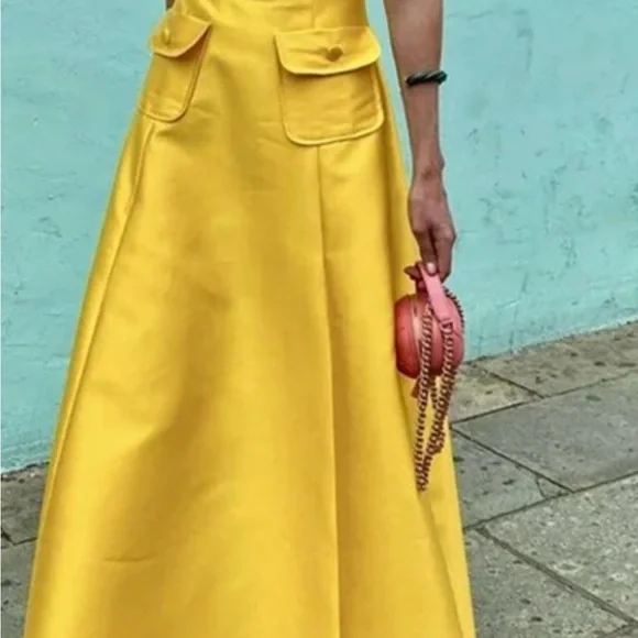 Uoozee Woman’s Yellow Shirtleeve Dress. Size XL. Machine wash.Iron with low heat - Picture 3 of 11